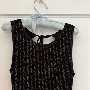 Connected Apparel Black and Gold Bodycon Y2K vintage gown maxi dress